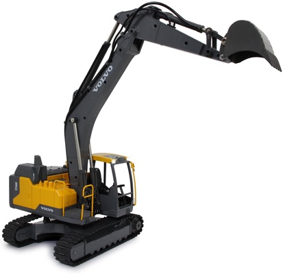 Excavadora Radio Control Volvo EC160E Metal 1:16 con Cubo y Martillo Neumatico 2,4GHz